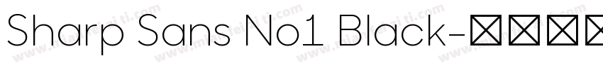 Sharp Sans No1 Black字体转换